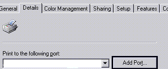 Screenshot of Add Port button